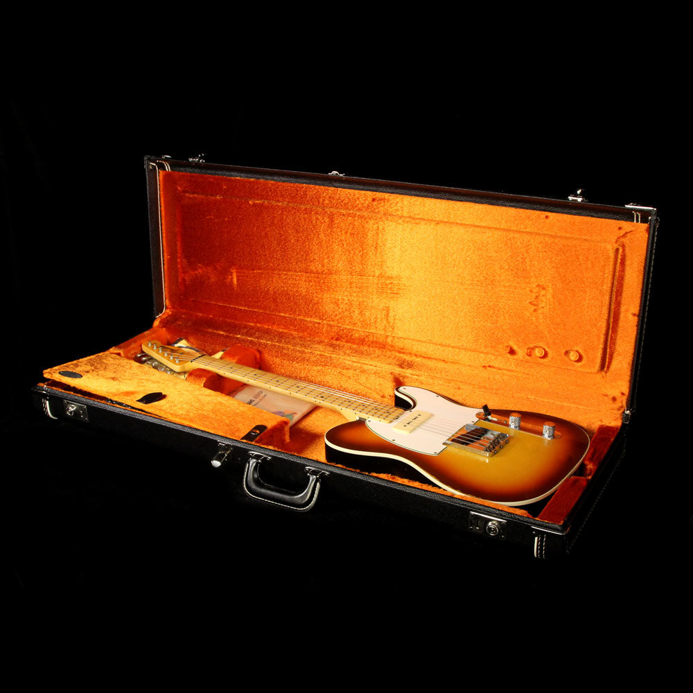 Fender Custom Shop Two-Tone Telecaster Relic Electric Guitar 3-Tone Sunburst and Black — 5