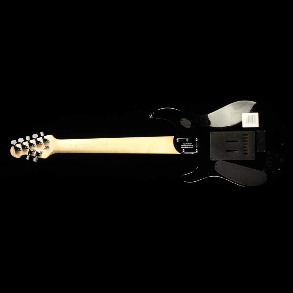 Used Ernie Ball Music Man JP7 Petrucci 7-String Electric Guitar One-Off Black Sparkle — 3