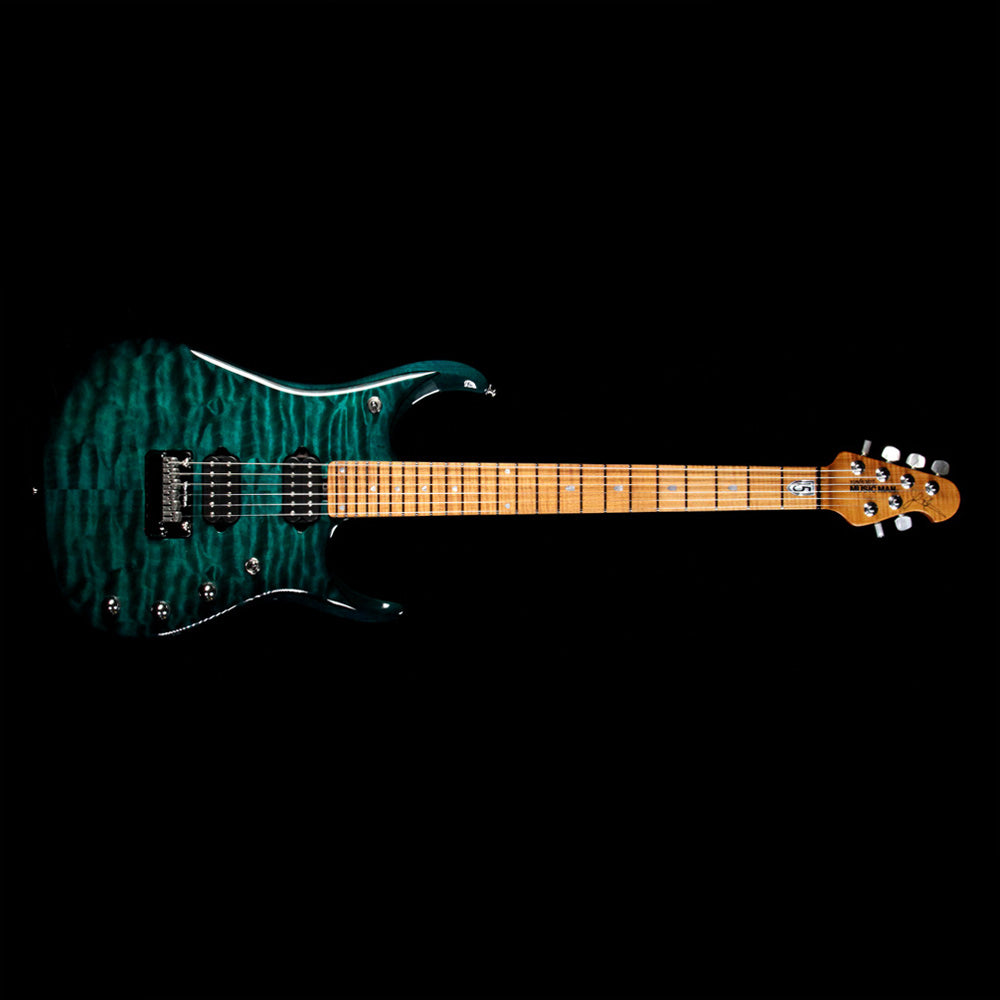 Ernie Ball Music Man JP15 John Petrucci Quilt Top Teal | The Music Zoo