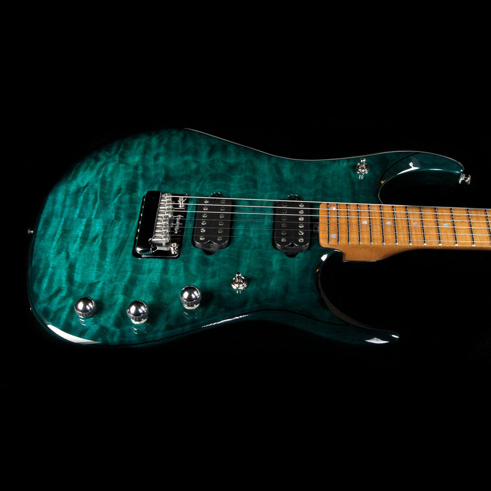 Ernie Ball Music Man JP15 John Petrucci Quilt Top Teal — 4