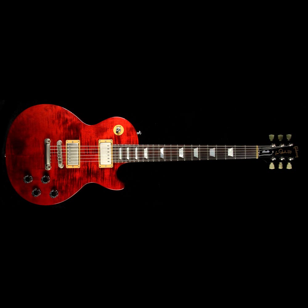Used 2015 Gibson Les Paul Studio Electric Guitar Wine Red | The
