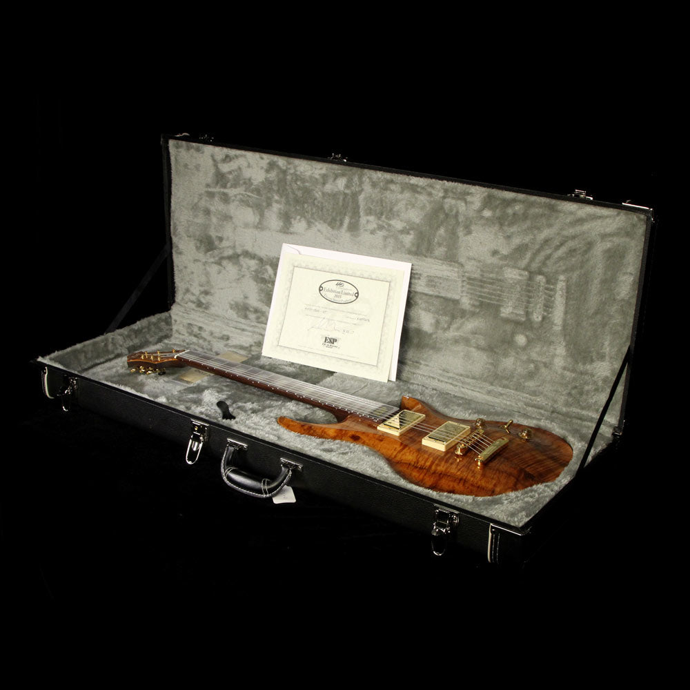 ESP Custom Shop Limited Edition Amorous Mystique Electric Guitar Natural Flame Koa — 5