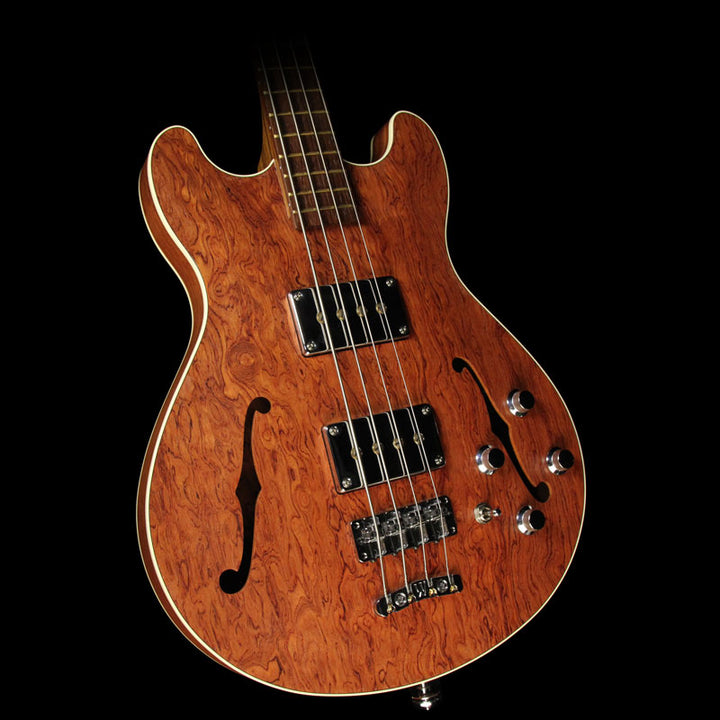 Used 2009 Warwick Star Bass II Bubinga Hollowbody Electric Bass Guitar Natural