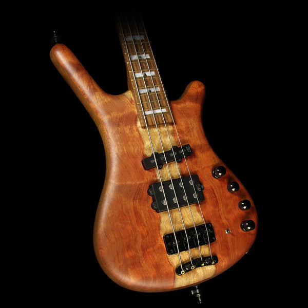 Used 2002 Warwick FNA Jazzman Limited Electric Bass Guitar Natural Bubinga Top