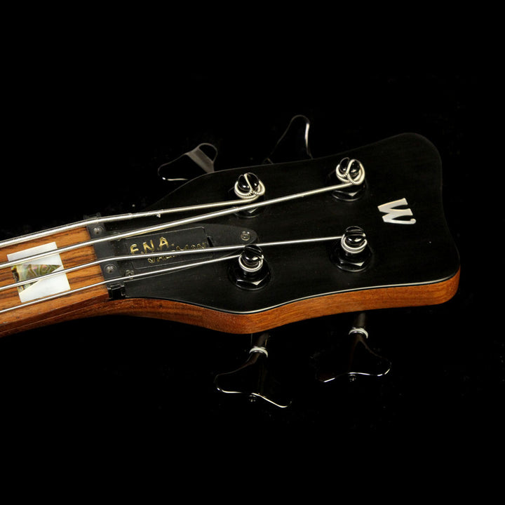 Used 2002 Warwick FNA Jazzman Limited Electric Bass Guitar Natural Bubinga Top