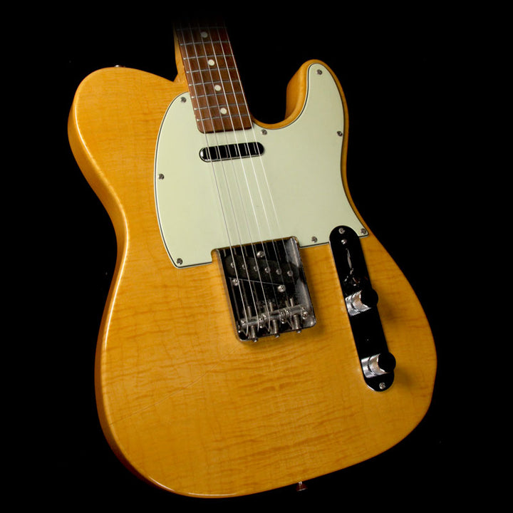 Used 1995 Fender Made in Japan Foto-Flame Telecaster Electric Guitar Natural