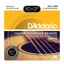 D'Addario Nickel Bronze Acoustic Guitar Strings Light Top Medium Bottom 12-56