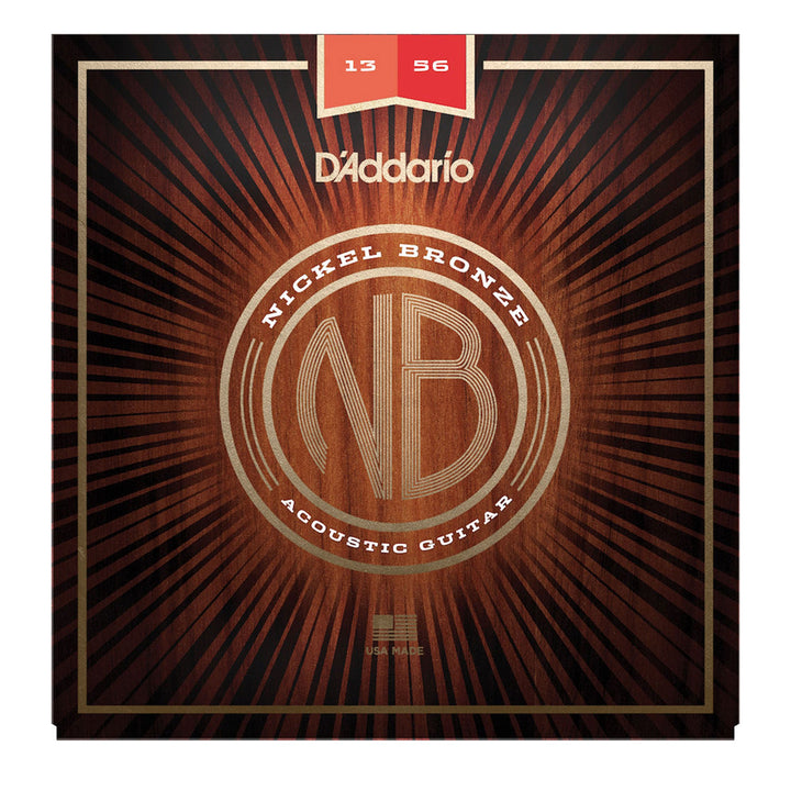D'Addario Nickel Bronze Acoustic Guitar Strings Medium 13-56