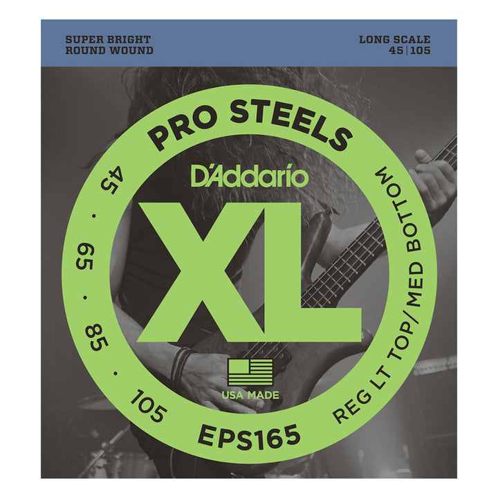 D'Addario ProSteels Electric Bass Strings (45-105)