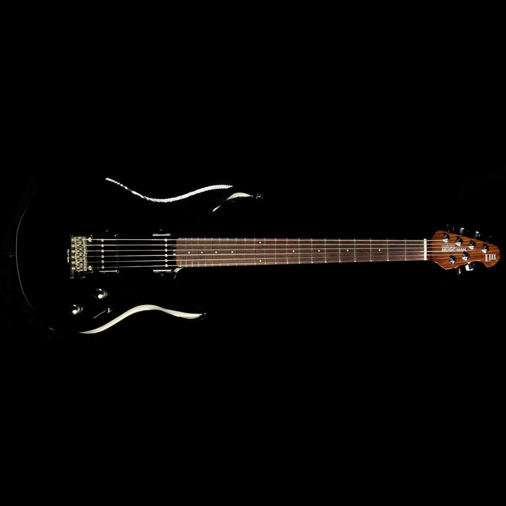 Used Ernie Ball Music Man Luke III HH Electric Guitar Black — 2