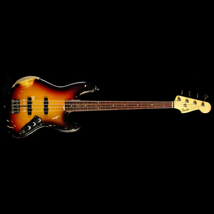 Used 2017 Fender Custom Shop Jaco Pastorius Tribute Jazz Bass 3-Tone Sunburst