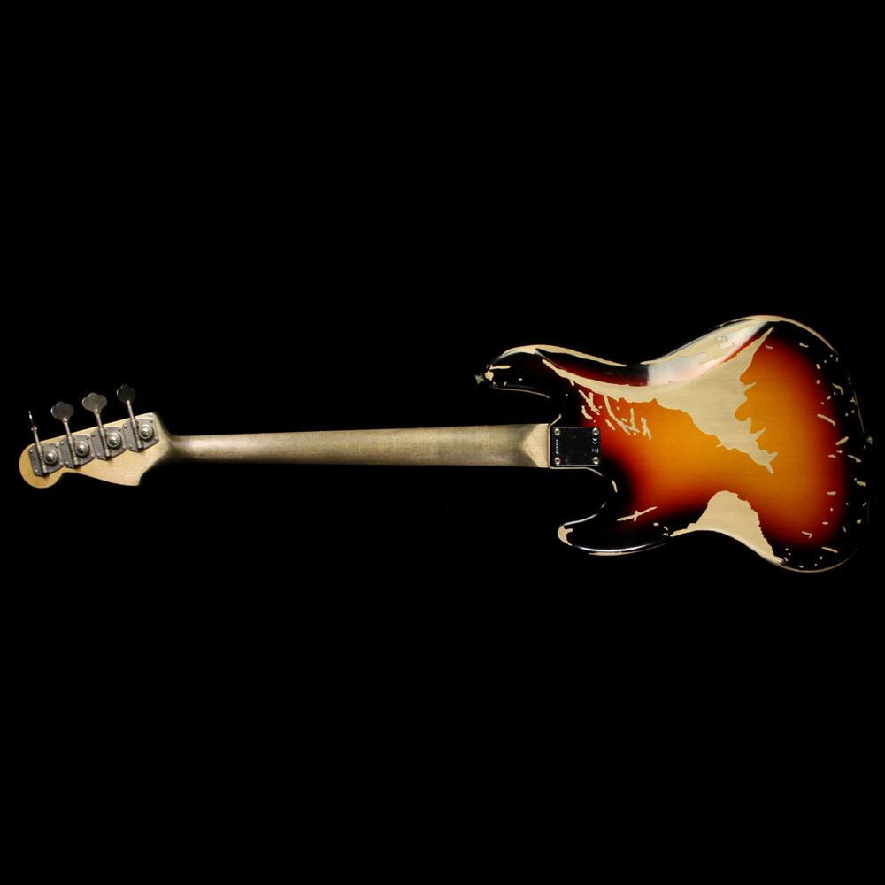 Used 2017 Fender Custom Shop Jaco Pastorius Tribute Jazz Bass 3-Tone Sunburst — 3