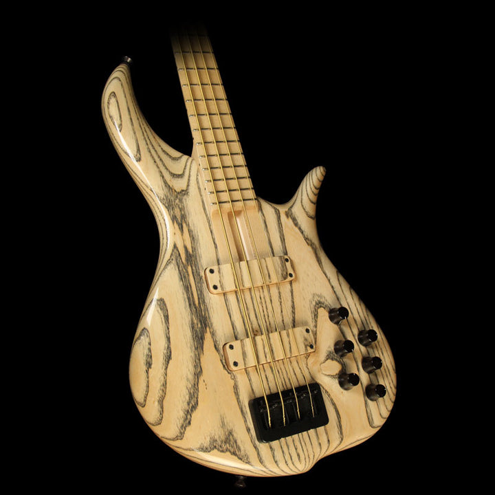 Used F Bass BN4 4-String Electric Bass Guitar Natural Ash