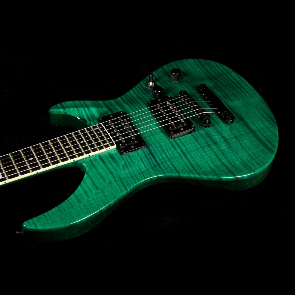 Used 2012 ESP  Horizon-III FM Electric Guitar See-Through Green — 5