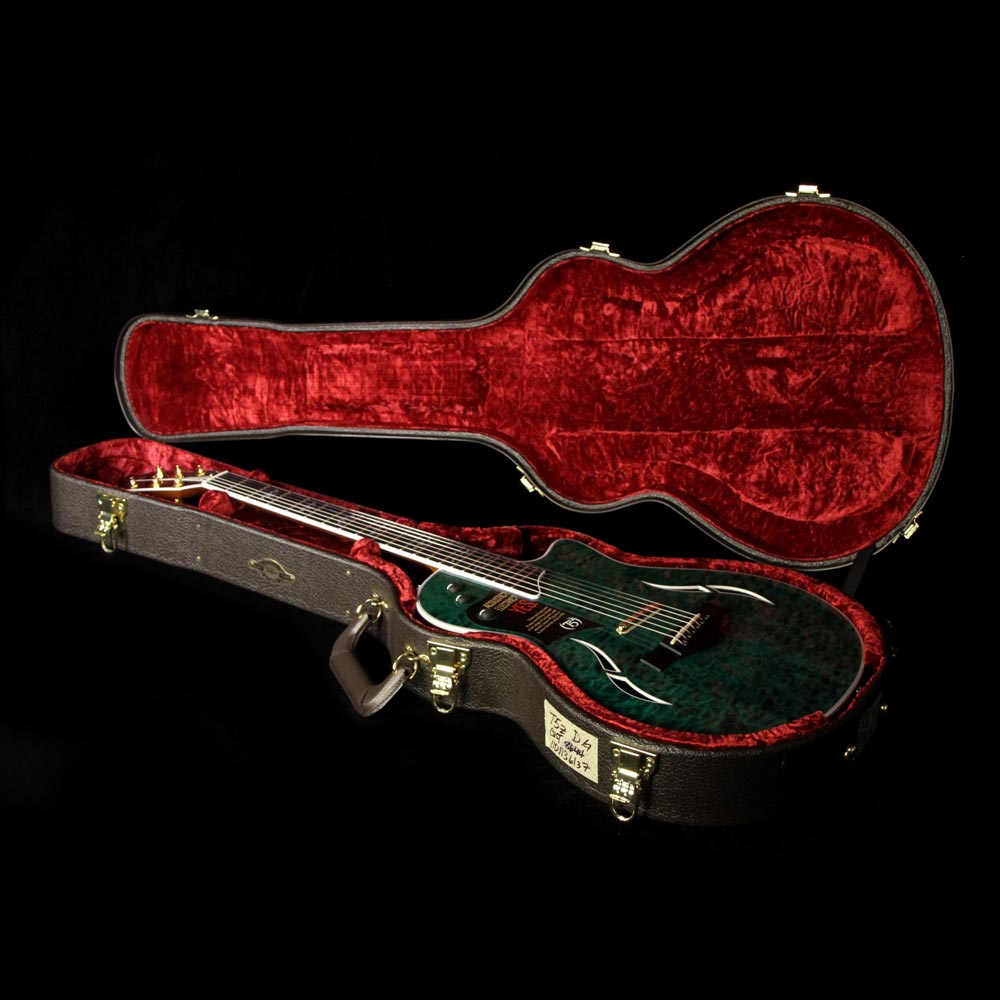 Taylor T5z Custom Quilt Maple Acoustic Doheny Green — 7