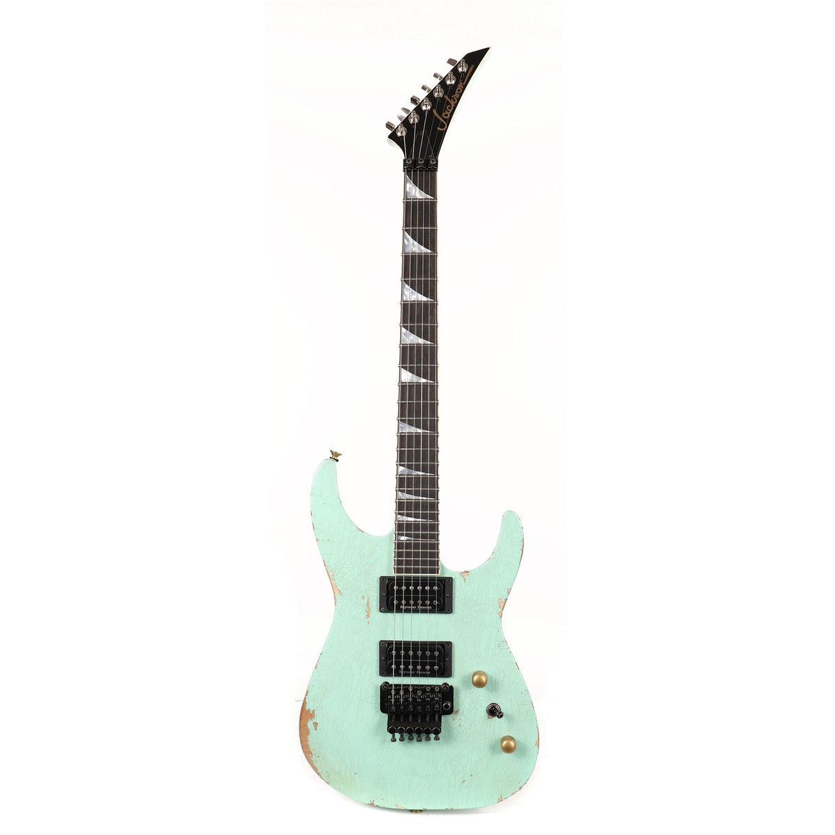 Jackson Custom Shop Music Zoo Exclusive Nitro Aged SL2H-V Soloist Surf Green — 2