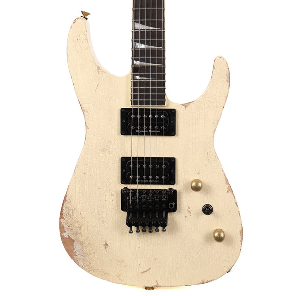 Jackson Custom Shop Music Zoo Exclusive Nitro Aged SL2H-V Soloist Electric Guitar Vanilla Shake