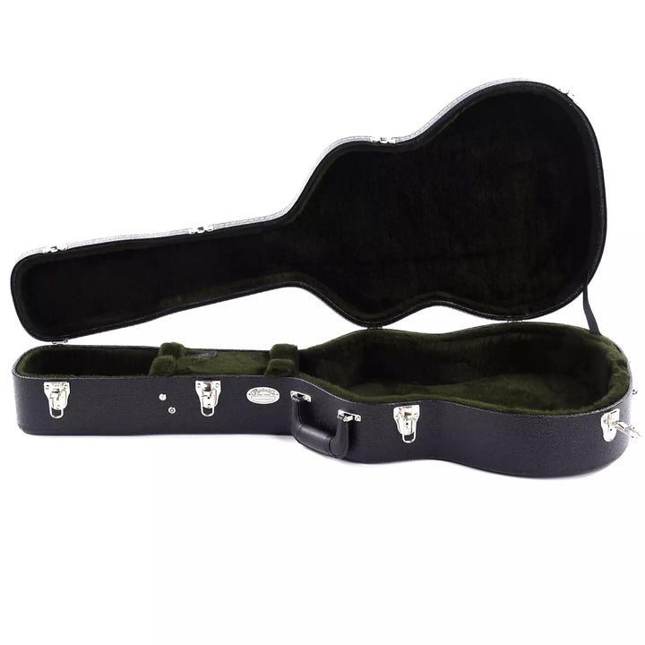 Martin 14-Fret 000 / OM Acoustic Guitar Hardshell Case Black and Green Interior Used