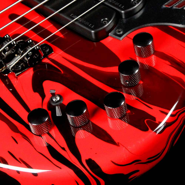 Dingwall NG2 Adam Nolly Getgood Fan Fret 4-String Bass Ferrari Red Swirl Gloss