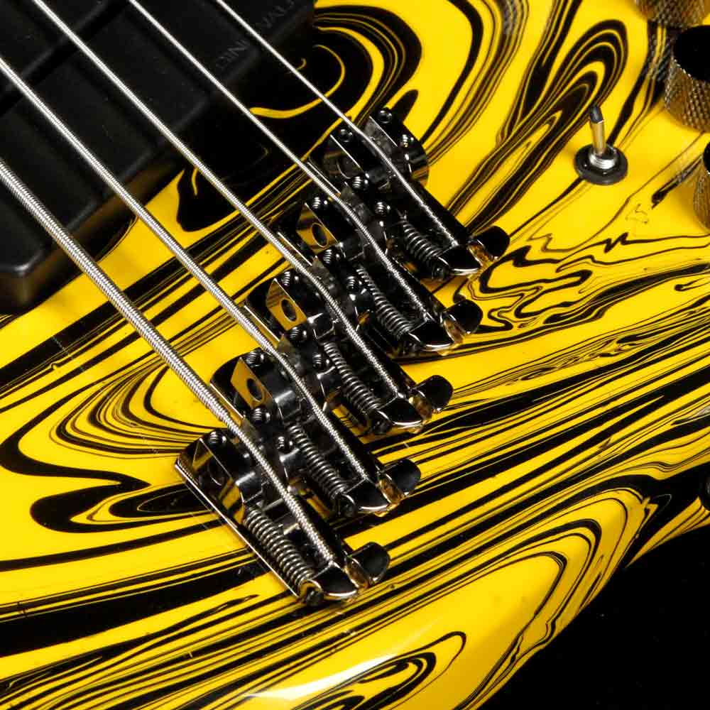 Dingwall NG2 Adam Nolly Getgood Signature Fan Fret 5-String Bass Ferrari Yellow Swirl Gloss — 6