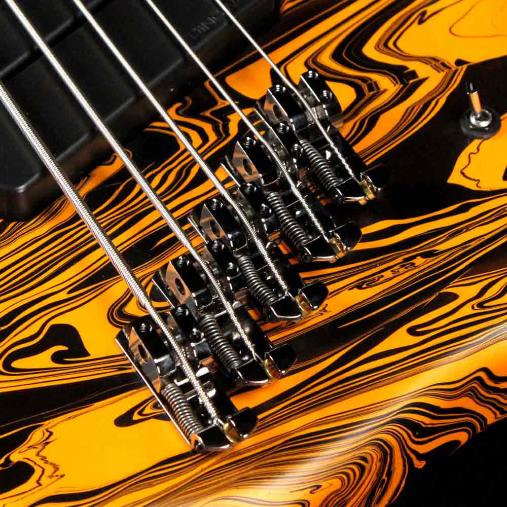 Dingwall NG2 Adam Nolly Getgood Signature Fan Fret 5-String Bass Lamborghini Matte Orange Swirl — 6