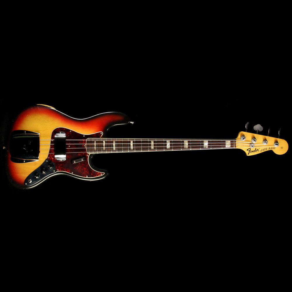 Used 1973 Fender Jazz Bass Electric Bass 3-Tone Sunburst — 2