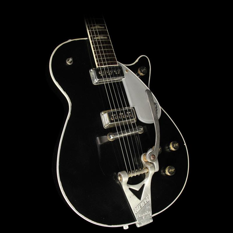Used 2011 Gretsch G6128T-GH George Harrison Tribute Duo Jet Electric Guitar Aged Black — 1