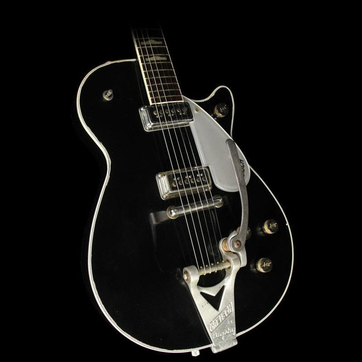 Used 2011 Gretsch G6128T-GH George Harrison Tribute Duo Jet Electric Guitar Aged Black