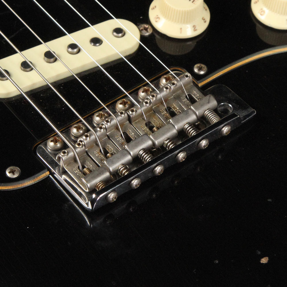 Fender Custom Shop Limited Edition Dual Mag Roasted Stratocaster Relic Electric Guitar Black — 7