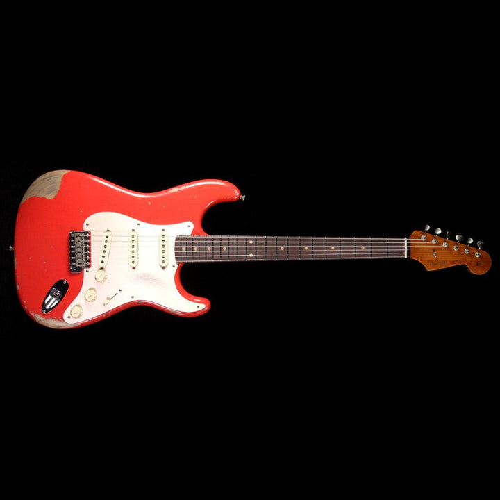 Fender Custom Shop Limited Edition 1959 Stratocaster Heavy Relic Electric Guitar Aged Fiesta Red