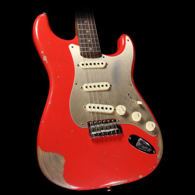 Fender Custom Shop Limited Edition 1959 Stratocaster Heavy Relic Electric Guitar Aged Fiesta Red — 1