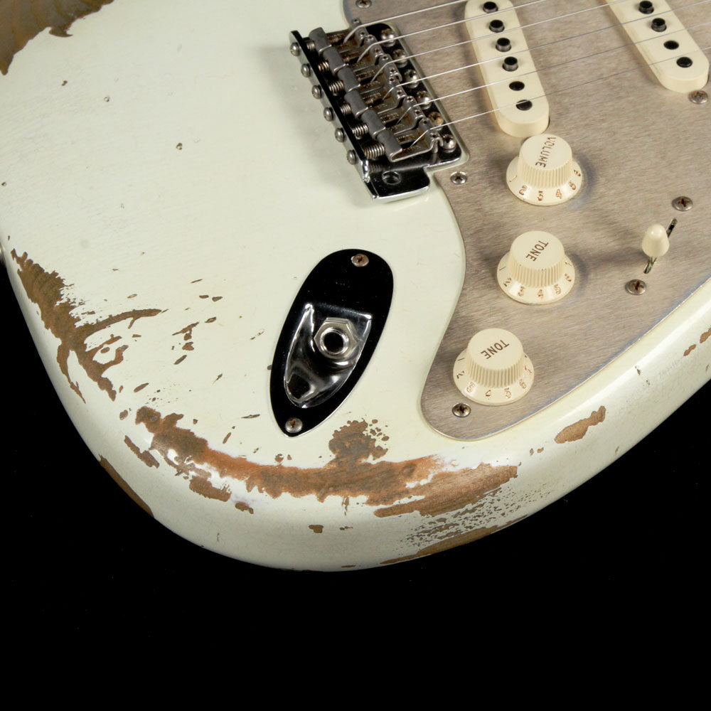 Fender Custom Shop Limited Edition '59 Stratocaster Electric Guitar Aged Olympic White — 7