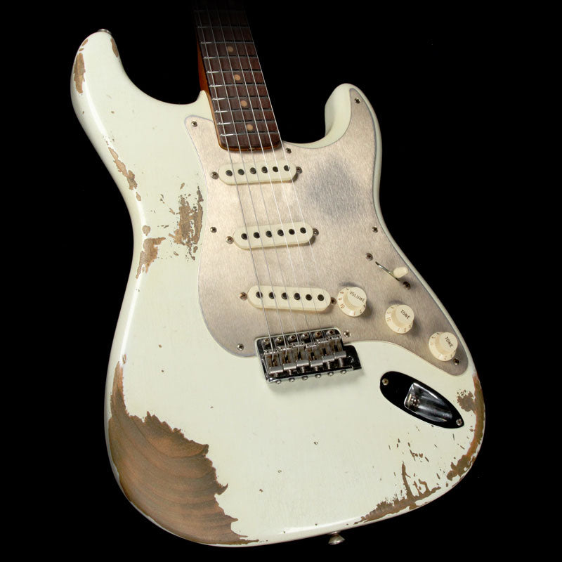 Fender Custom Shop Limited Edition '59 Stratocaster Electric Guitar Aged Olympic White — 1