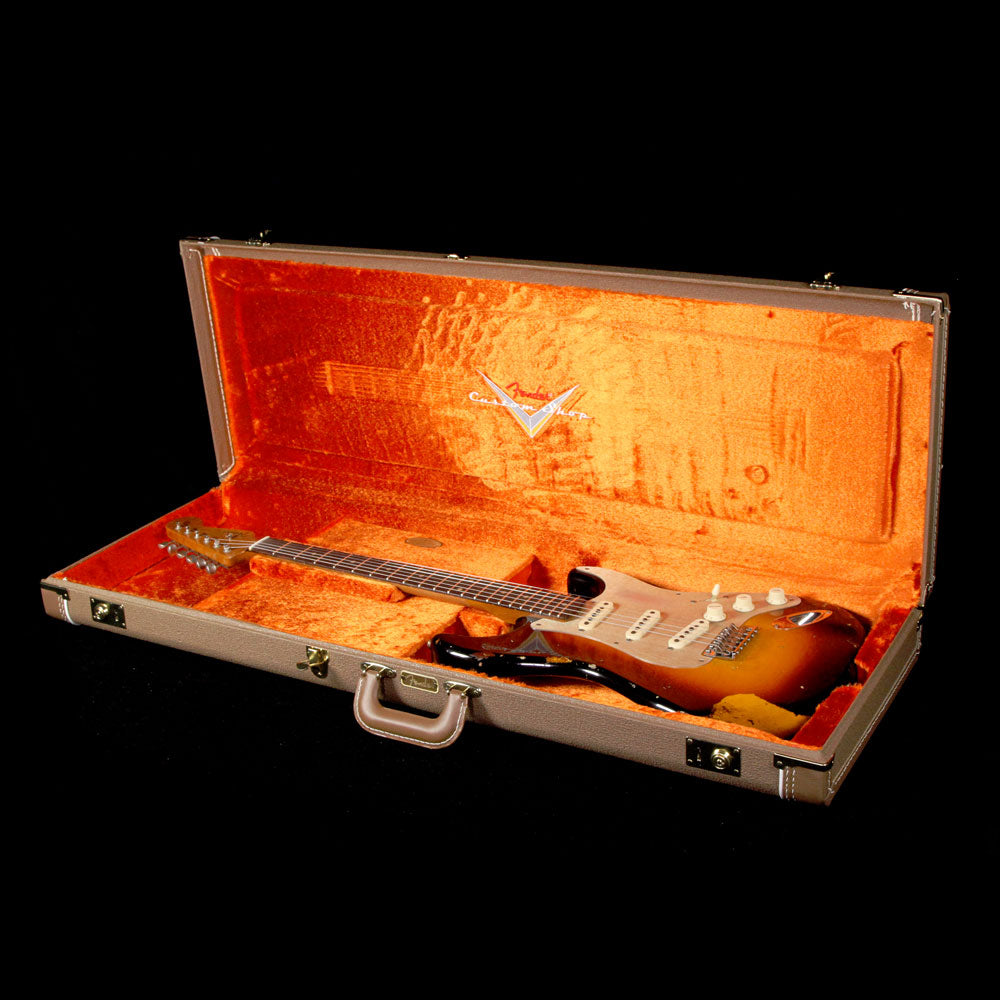 Fender Custom Shop Limited Edition 1959 Stratocaster Heavy Relic Electric Guitar Wide Fade 2-Tone Sunburst — 8