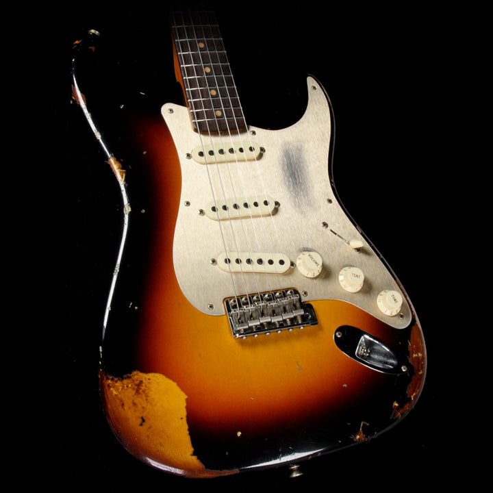 Fender Custom Shop Limited Edition 1959 Stratocaster Heavy Relic Electric Guitar Wide Fade 2-Tone Sunburst