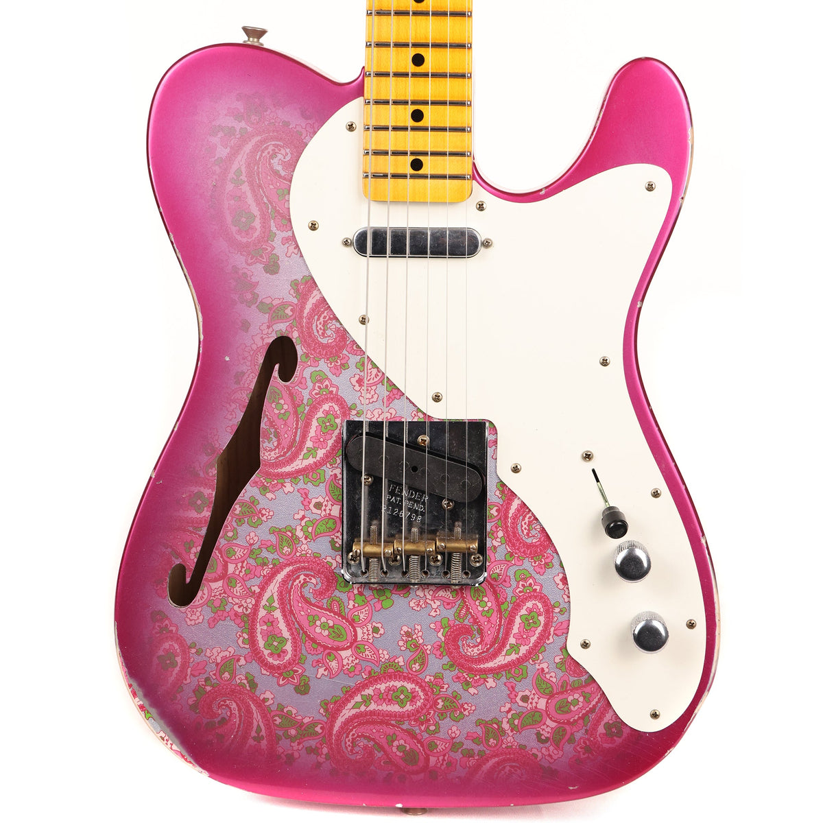 Fender Custom Shop Limited Edition 50's Thinline Telecaster Relic Pink Paisley — 1