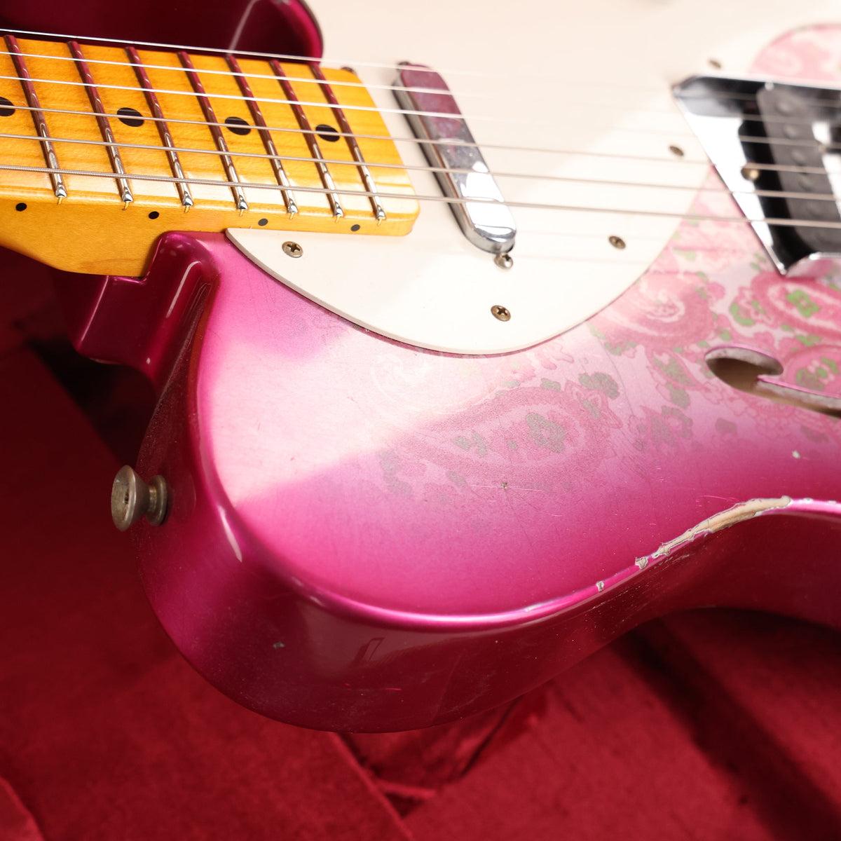 Fender Custom Shop Limited Edition 50's Thinline Telecaster Relic Pink Paisley — 7