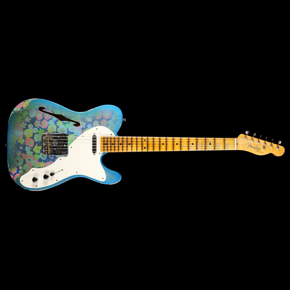 Fender Custom Shop 50's Thinline Telecaster Limited Blue Paisley Relic — 2