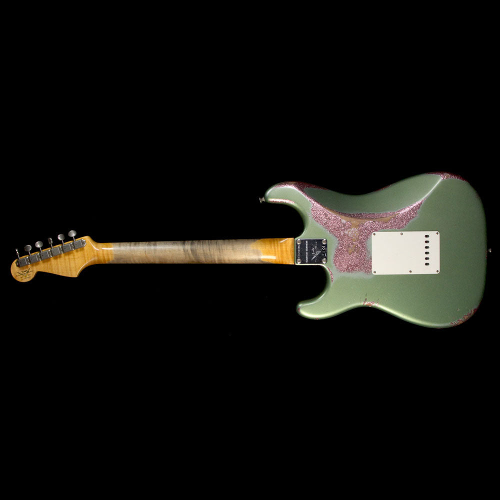 Fender Custom Shop LTD '64 Special Stratocaster Relic Electric Guitar Aged Sage Green Metallic Over Champagne Sparkle — 3