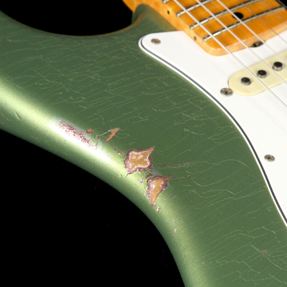 Fender Custom Shop LTD '64 Special Stratocaster Relic Electric Guitar Aged Sage Green Metallic Over Champagne Sparkle — 5