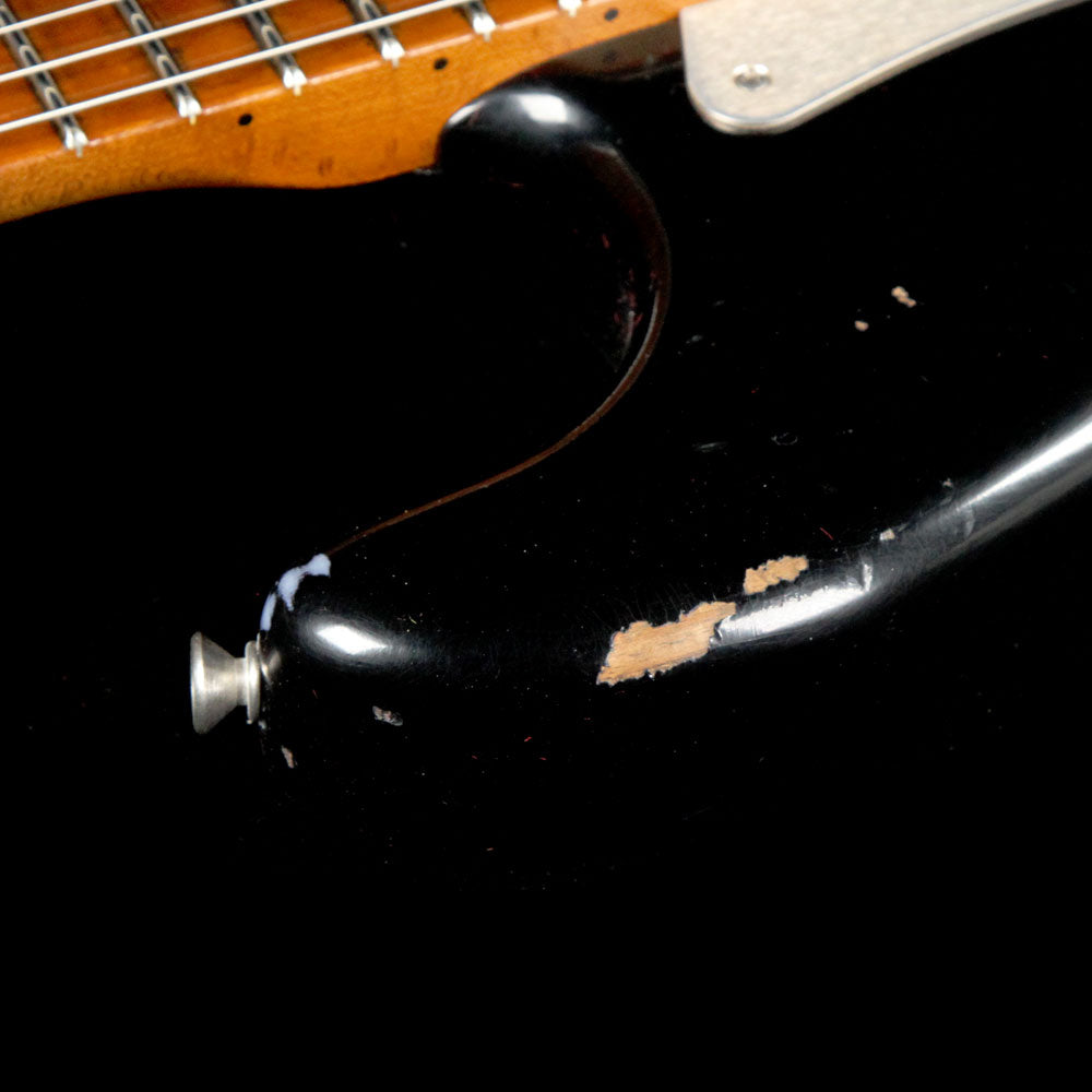 Fender Custom Shop '56 Fat Roasted Stratocaster LTD Journeyman Relic Electric Guitar Aged Black — 5