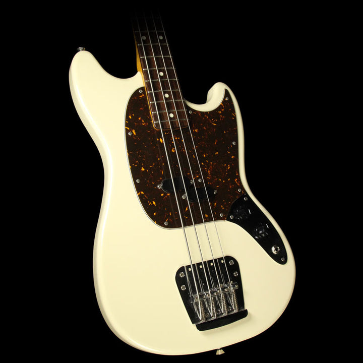 Used 2008 Fender Crafted in Japan Mustang Bass Electric Bass Olympic White