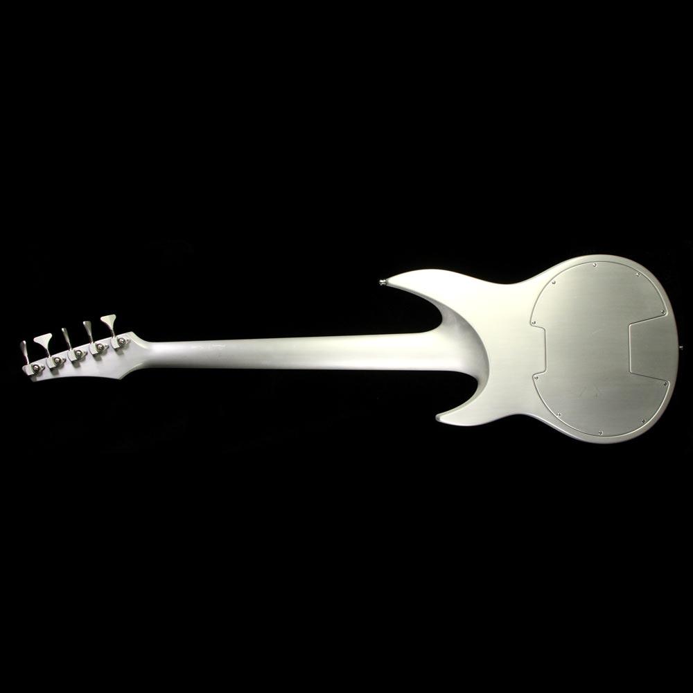 Used Aristides 050 5-String Electric Bass Guitar Ivory Pearl Matte — 3
