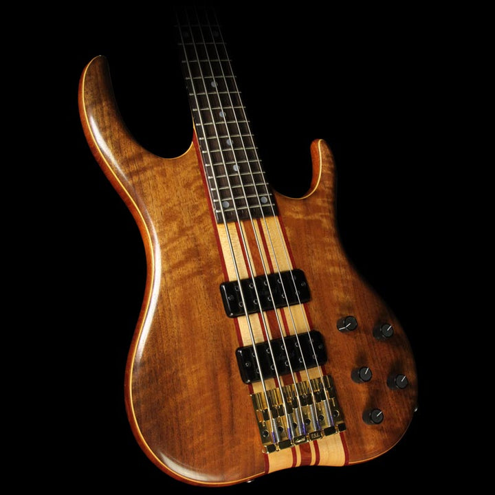 Used 1995 Ken Smith BMT 5-String Electric Bass Guitar Black Walnut