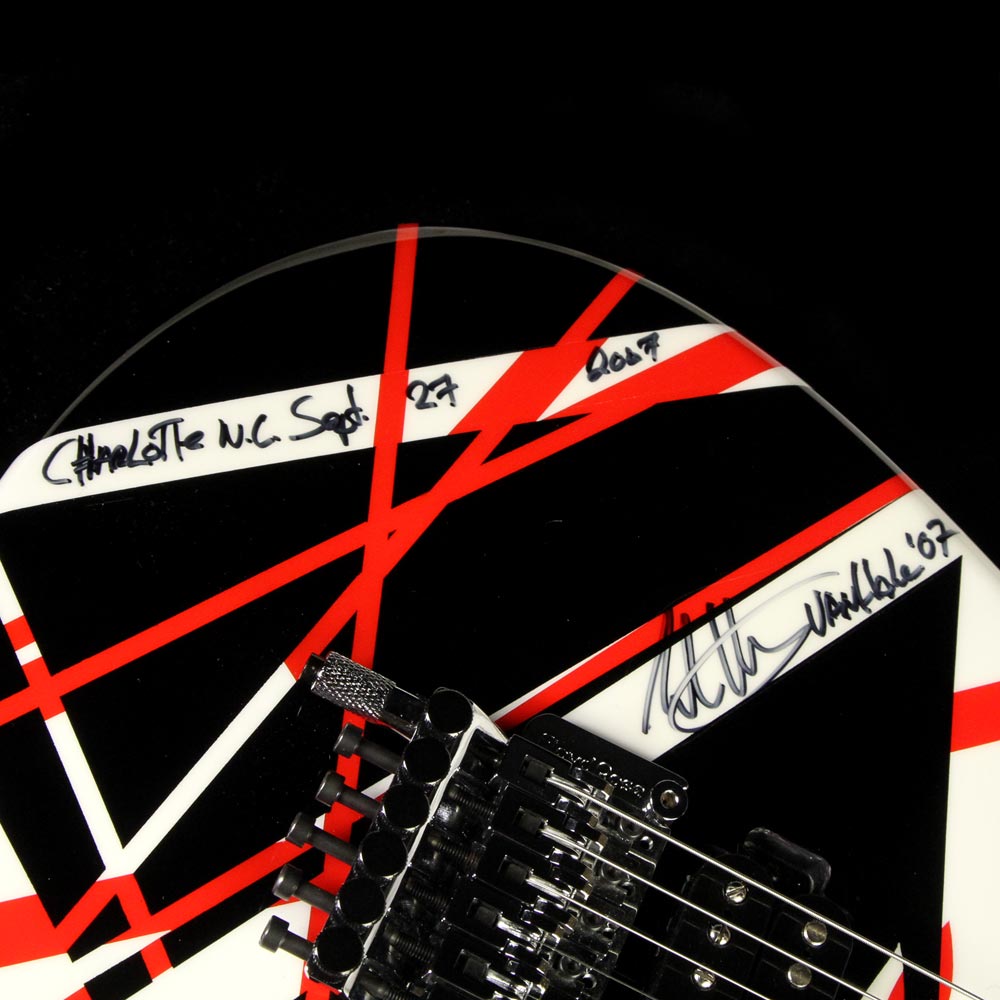 Used 2007 Charvel EVH Owned and Signed Art Series Electric Guitar Red, Black & White — 5