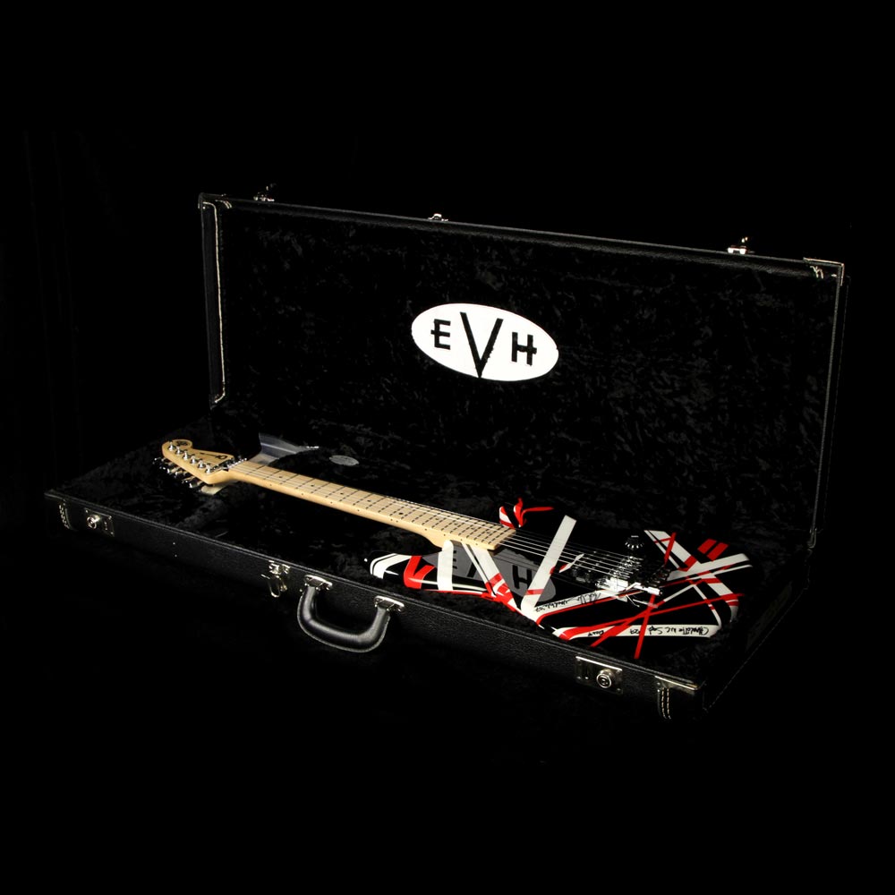 Used 2007 Charvel EVH Owned and Signed Art Series Electric Guitar Red, Black & White — 6