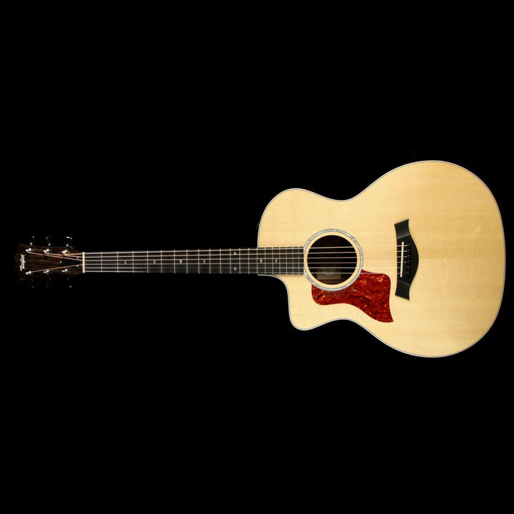Used Taylor 214ce DLX LH Grand Auditorium Acoustic Guitar Natural