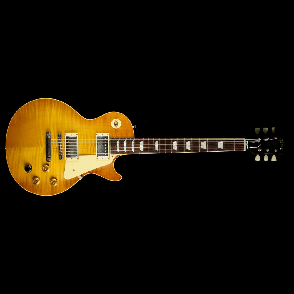 Used Gibson Custom Shop Burstdriver Les Paul Standard Electric Guitar Amber Ale — 2