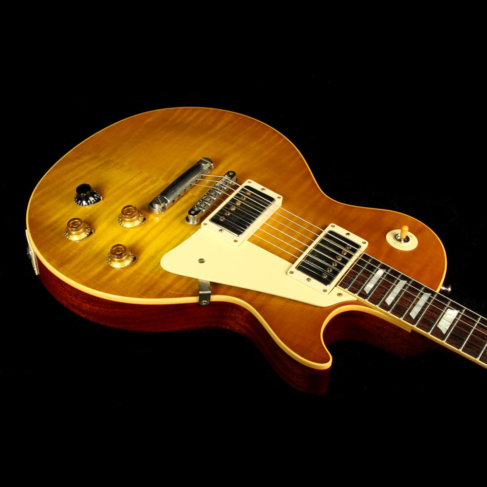 Used Gibson Custom Shop Burstdriver Les Paul Standard Electric Guitar Amber Ale — 6