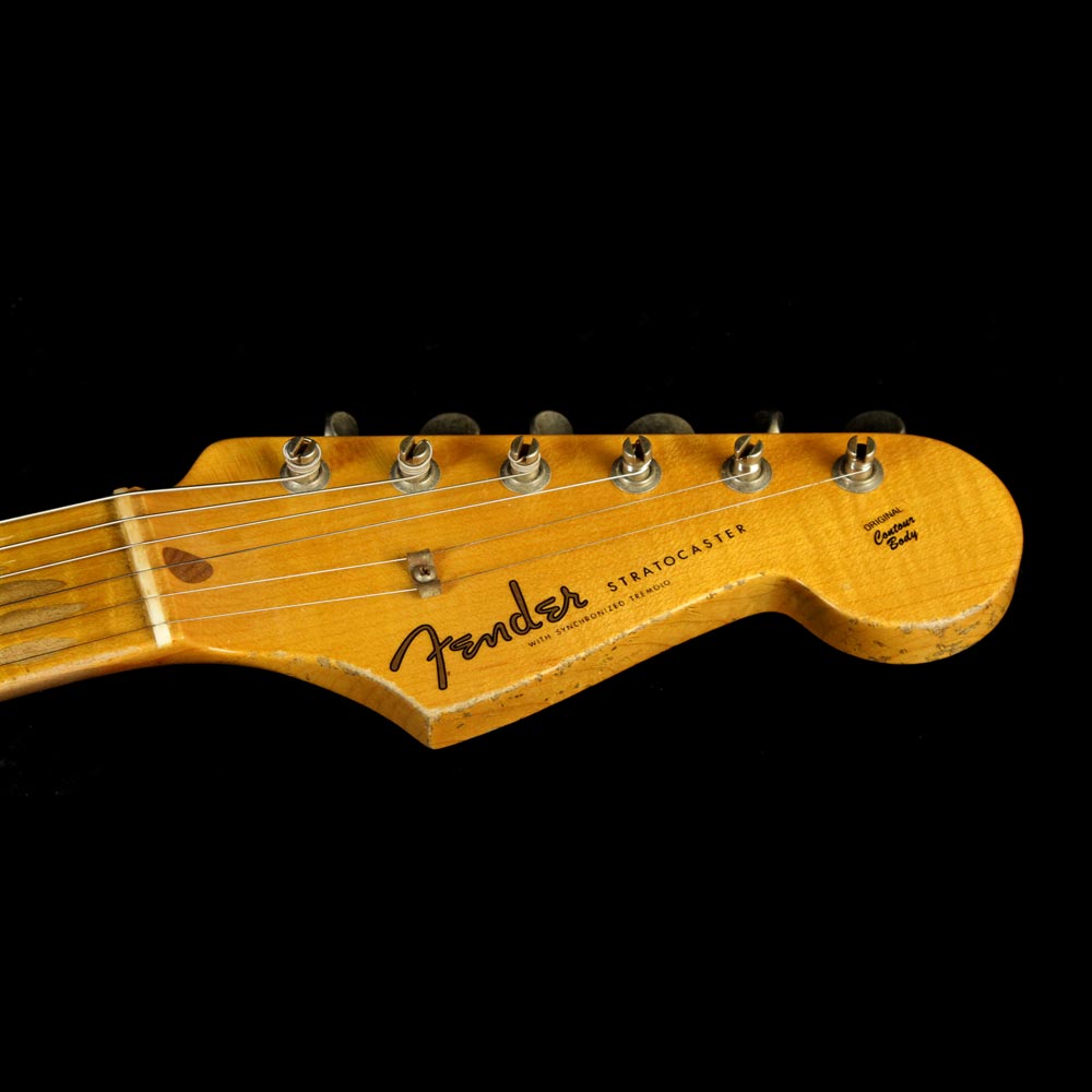 Used 2016 Fender Custom Shop NAMM Display 1957 Stratocaster Heavy Relic Electric Guitar Lake Placid Blue over Pink Paisley — 4